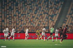 لاعبو الزمالك يحتفلون بالفوز بلقب الدوري المصري