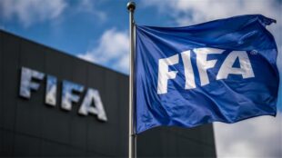 شعار فيفا والاتحاد الأوروبي مع كأس العالم