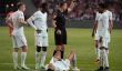 كيليان مبابي لاعب ريال مدريد أثناء تعرضه للإصابة