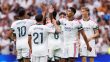 لاعبو ريال مدريد يحتفلون بهدف خلال مباراة في أكتوبر 2026
